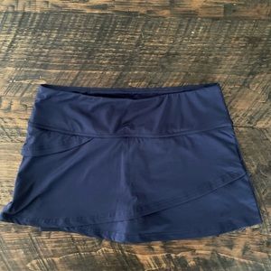 Navy Fila Tennis Running Athletic Skirt with built in shorts
